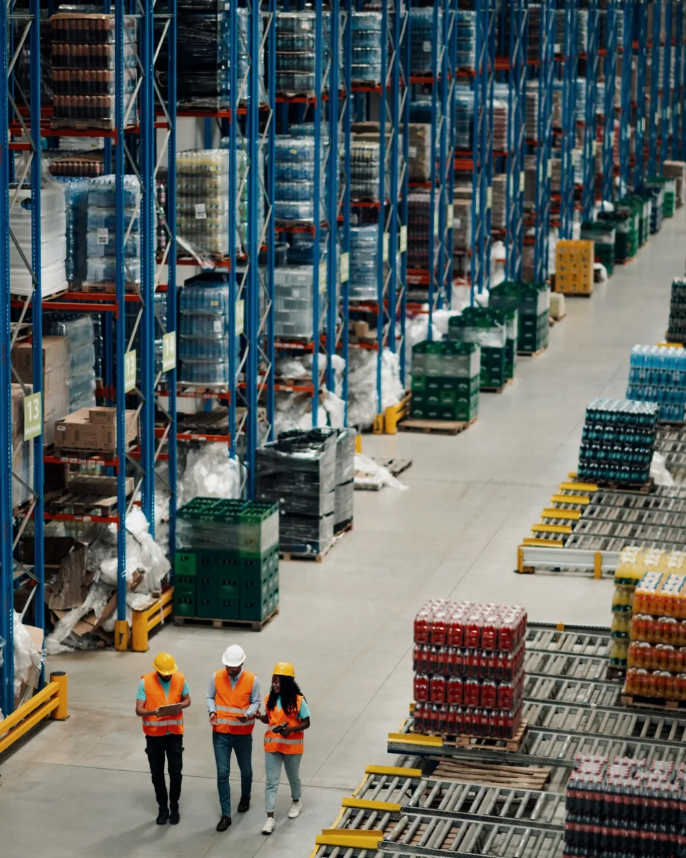 Logistics team executing a coordinated operation